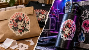 Read more about the article Paper Stickers vs Vinyl Stickers for Packaging and Merch